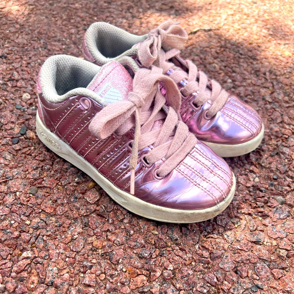 K SWISS pink patent girls us size 11